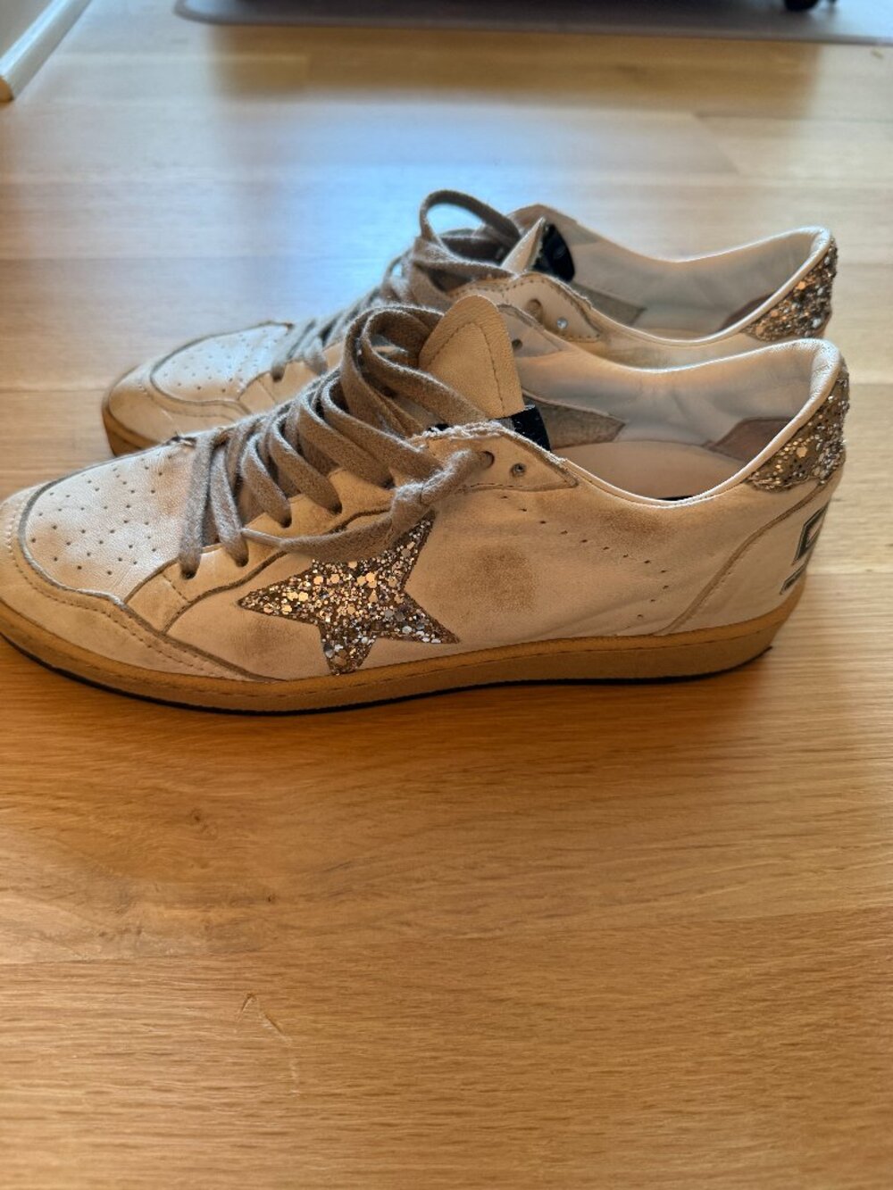 Women's Golden Goose Ball Star Sneakers White/Silver EU size 39